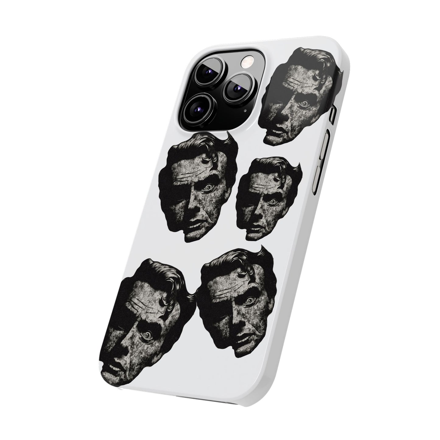 Artistic Slim Phone Cases with Unique Face Design, Trendy Accessories, Gift for Art Lovers, Stylish Phone Covers, Modern Tech [...]