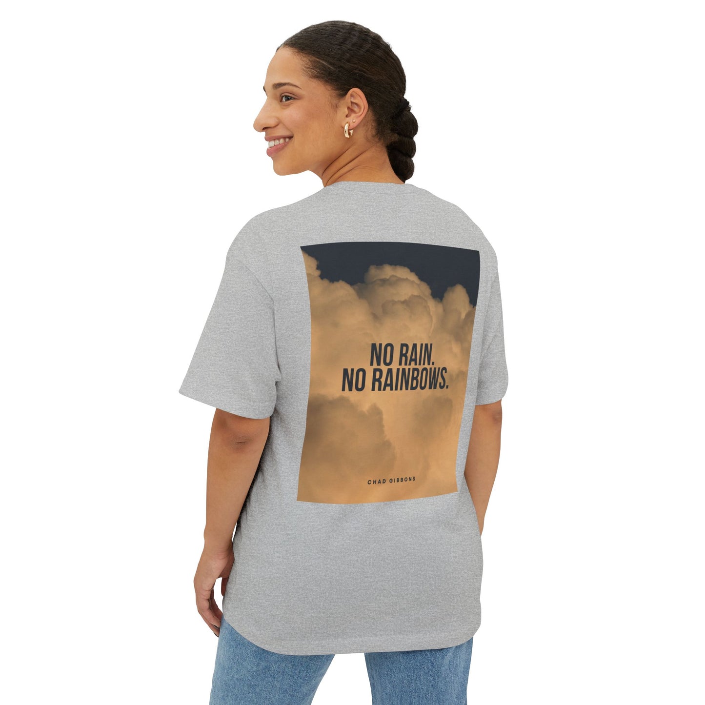 Unisex Oversized Boxy Tee with Inspirational Messages - Perfect for Casual Wear, Gifts, and Self-Expression