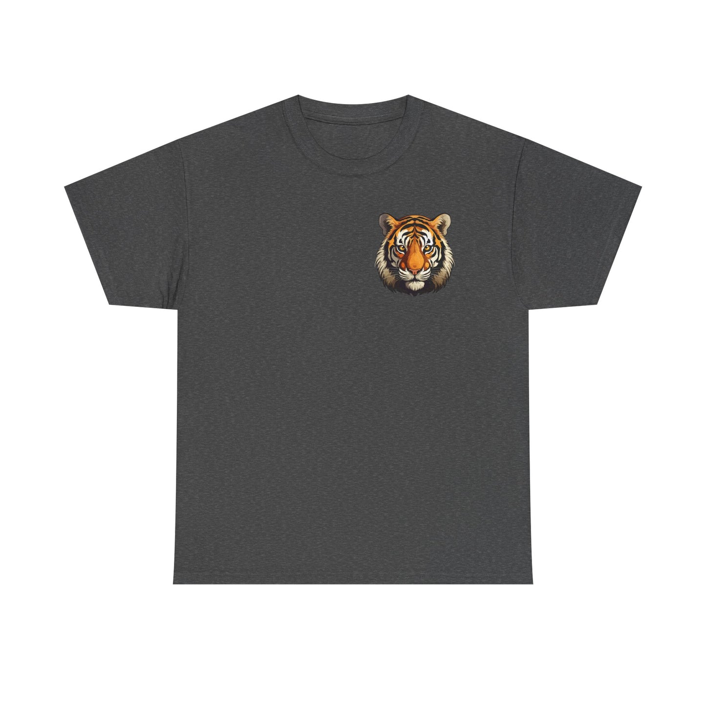 Fierce Tiger Graphic Tee, Unisex Cotton T-Shirt, Animal Lover Shirt, Wildlife Tee, Nature Enthusiast Gift