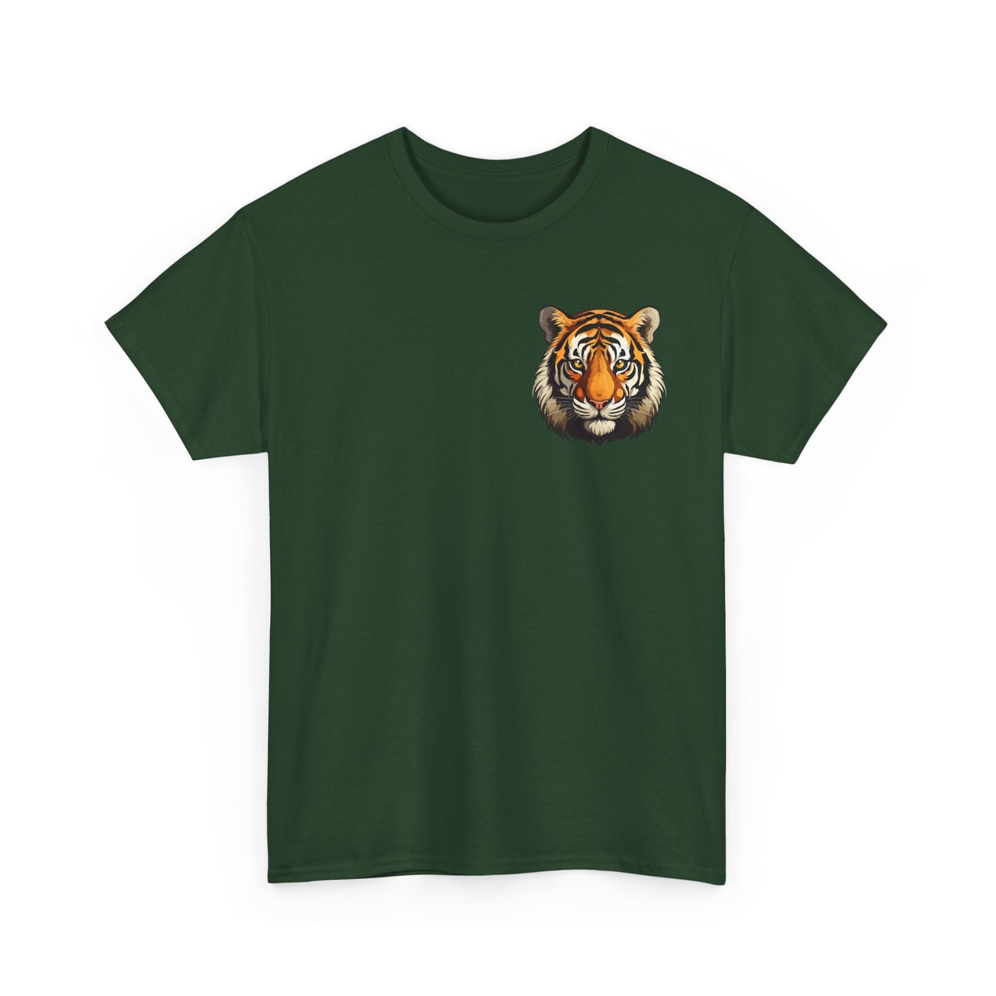 Fierce Tiger Graphic Tee, Unisex Cotton T-Shirt, Animal Lover Shirt, Wildlife Tee, Nature Enthusiast Gift