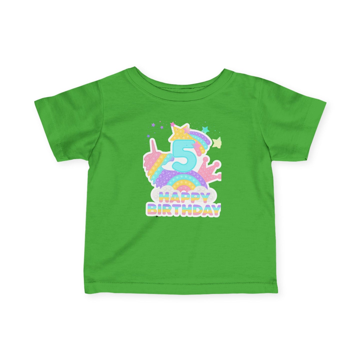 Whimsical Birthday Tee for Infants, Happy Birthday Tee, Unicorn Birthday Shirt, Toddler Party Outfit, First Birthday Gift