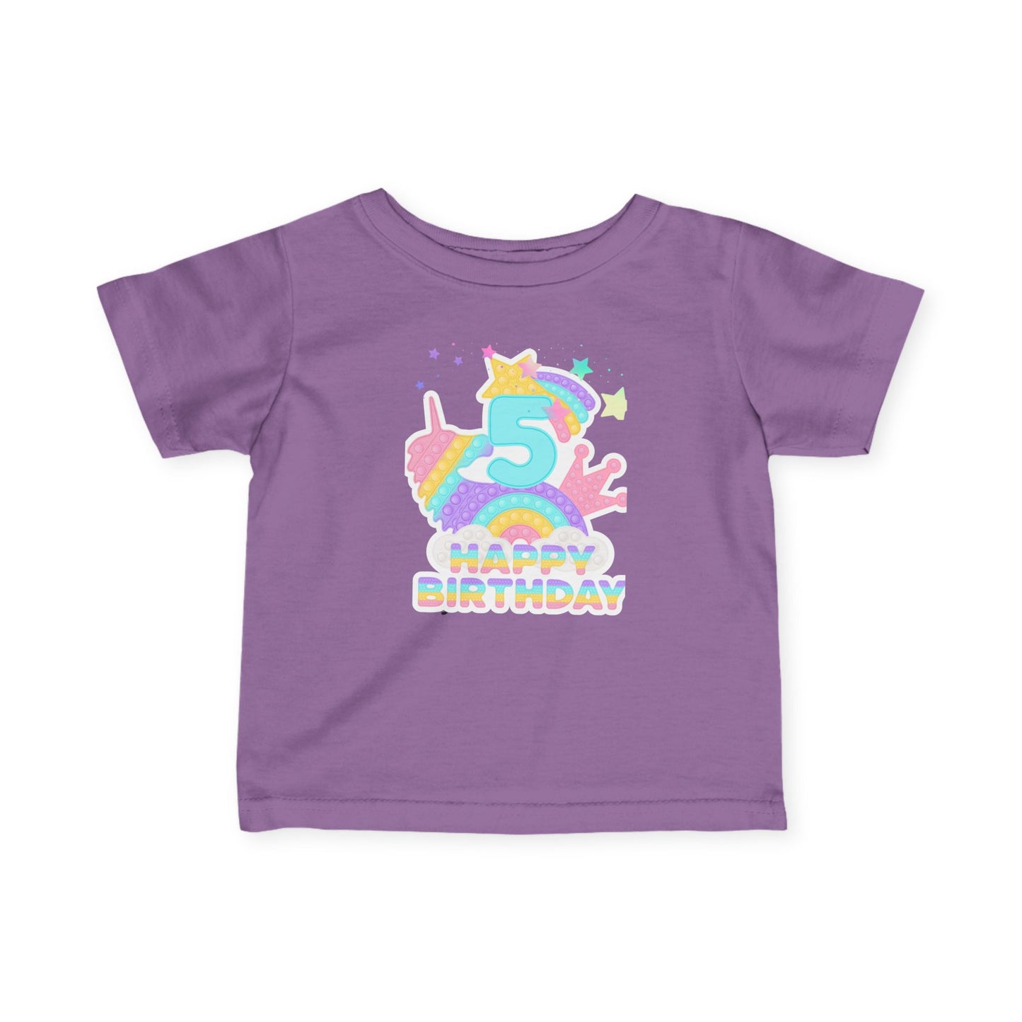 Whimsical Birthday Tee for Infants, Happy Birthday Tee, Unicorn Birthday Shirt, Toddler Party Outfit, First Birthday Gift