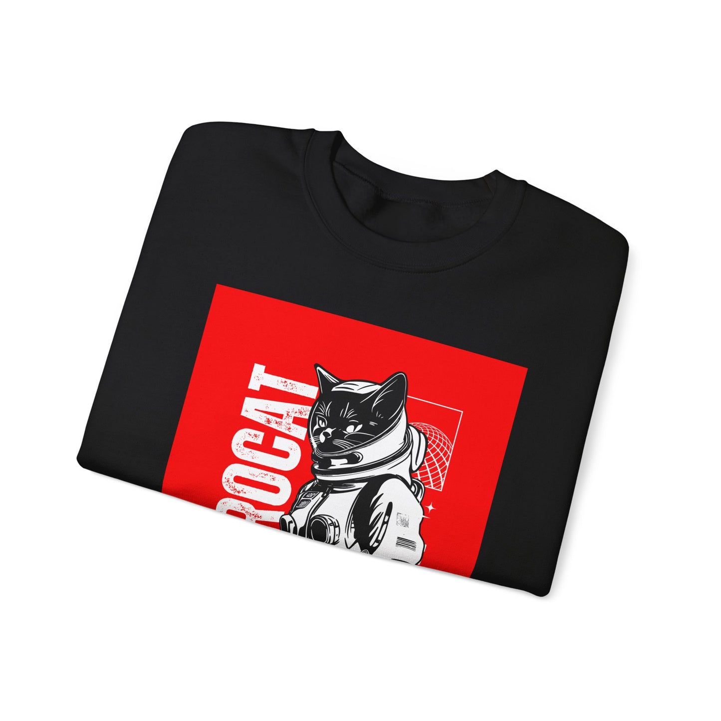 Galaxy Cat Crewneck Sweatshirt, Space Explorer Sweatshirt, Unisex Cat Sweatshirt, Astronaut Sweatshirt, Funny Pet Lover Gift