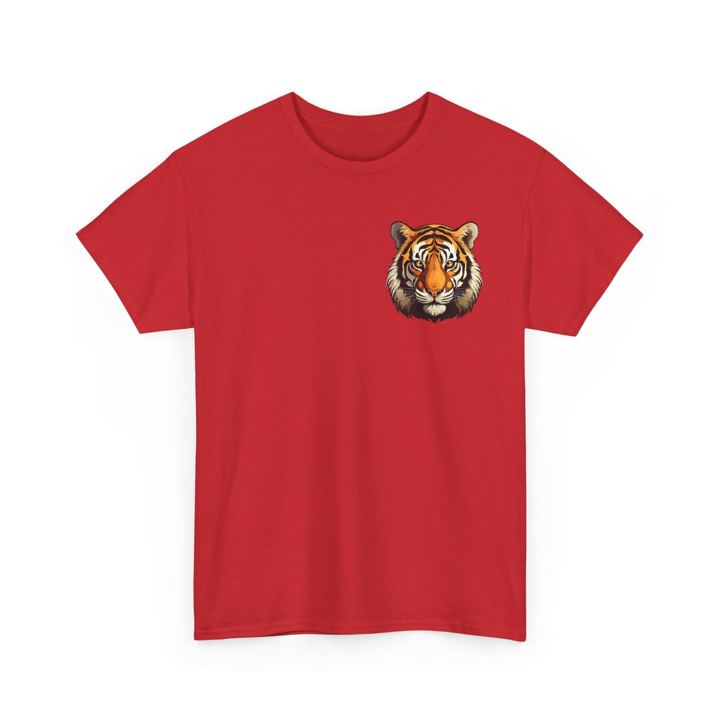 Fierce Tiger Graphic Tee, Unisex Cotton T-Shirt, Animal Lover Shirt, Wildlife Tee, Nature Enthusiast Gift