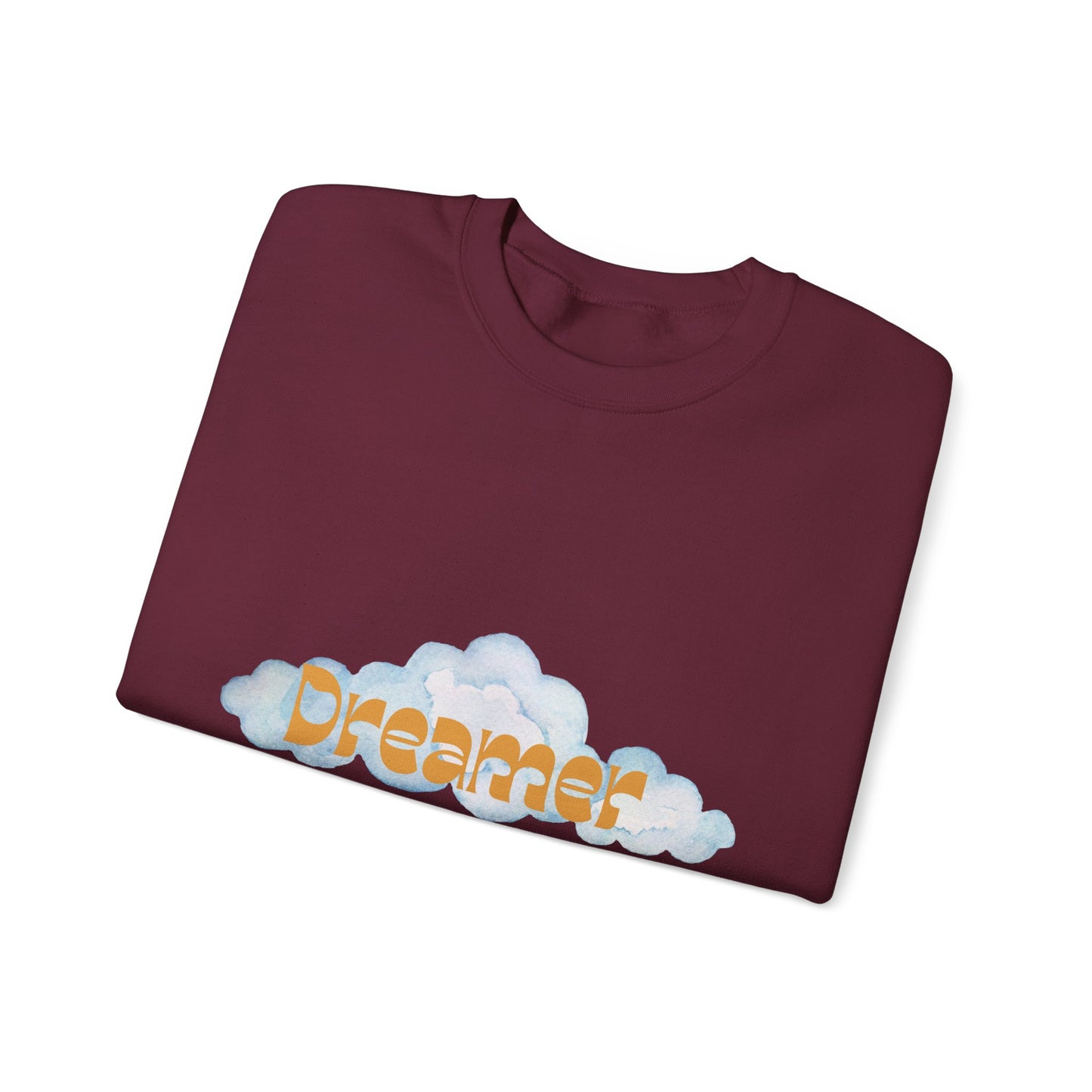 Dreamer Crewneck Sweatshirt | Cozy Relaxation | Gift for Dreamers | Fall/Winter Style | Inspirational Fashion