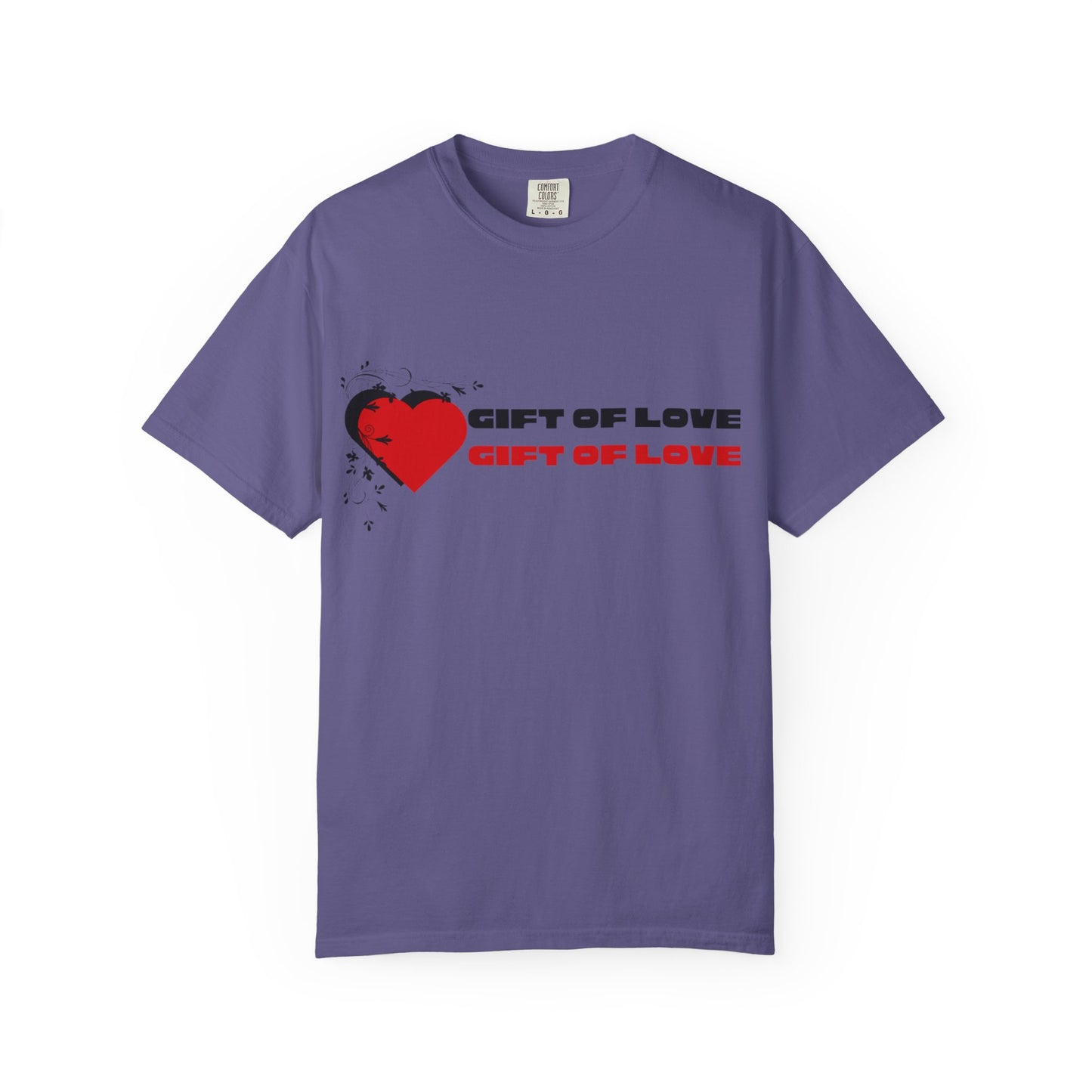 Unisex Gift of Love T-Shirt, Casual Love Tee, Heart Graphic Shirt, Valentine's Day Gift, Anniversary Apparel, Heart Print Top