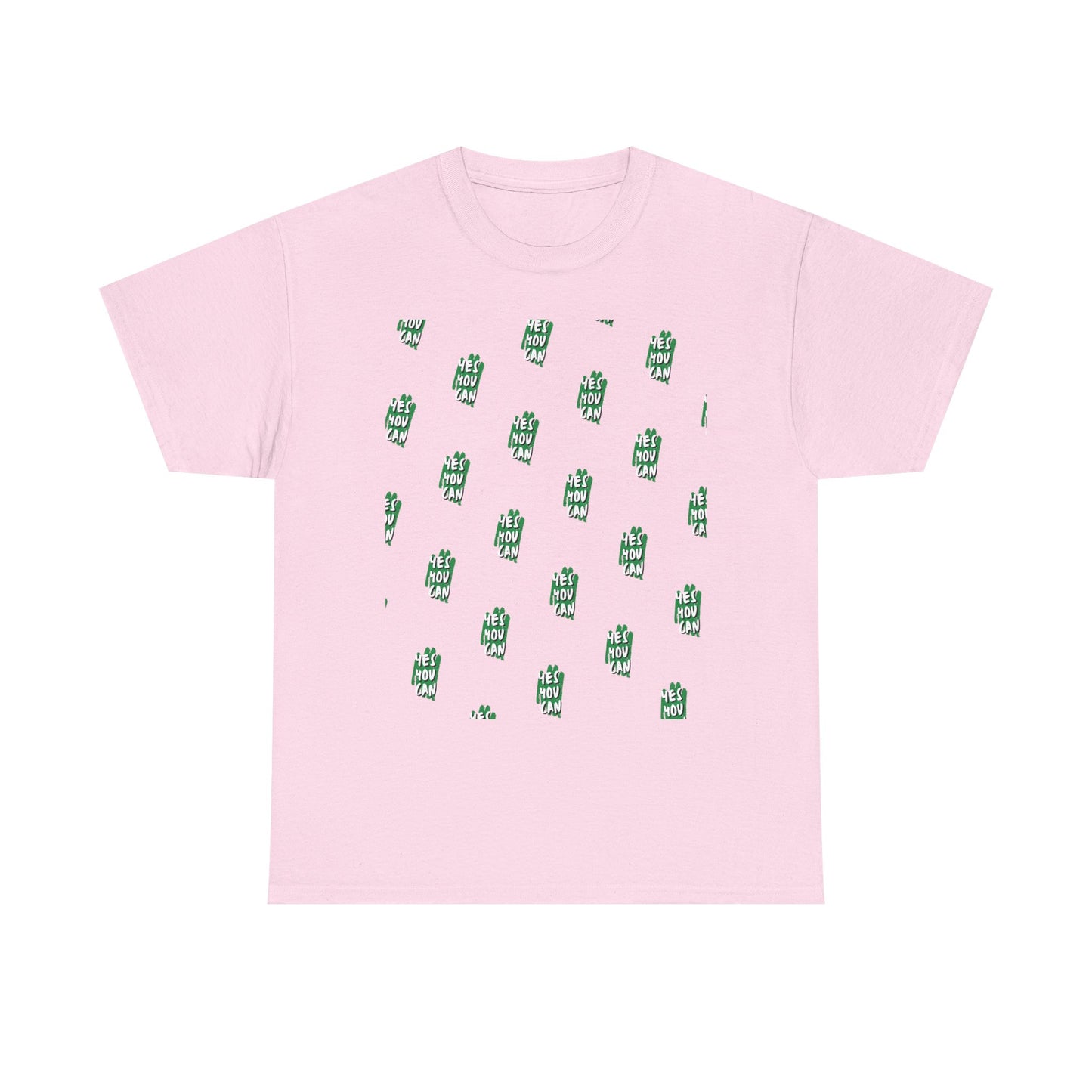 Cactus Pattern Unisex Heavy Cotton Tee - Casual Wear, Gift for Nature Lovers, Summer Fashion, Eco-Friendly Shirt, Relaxed Fit Tee