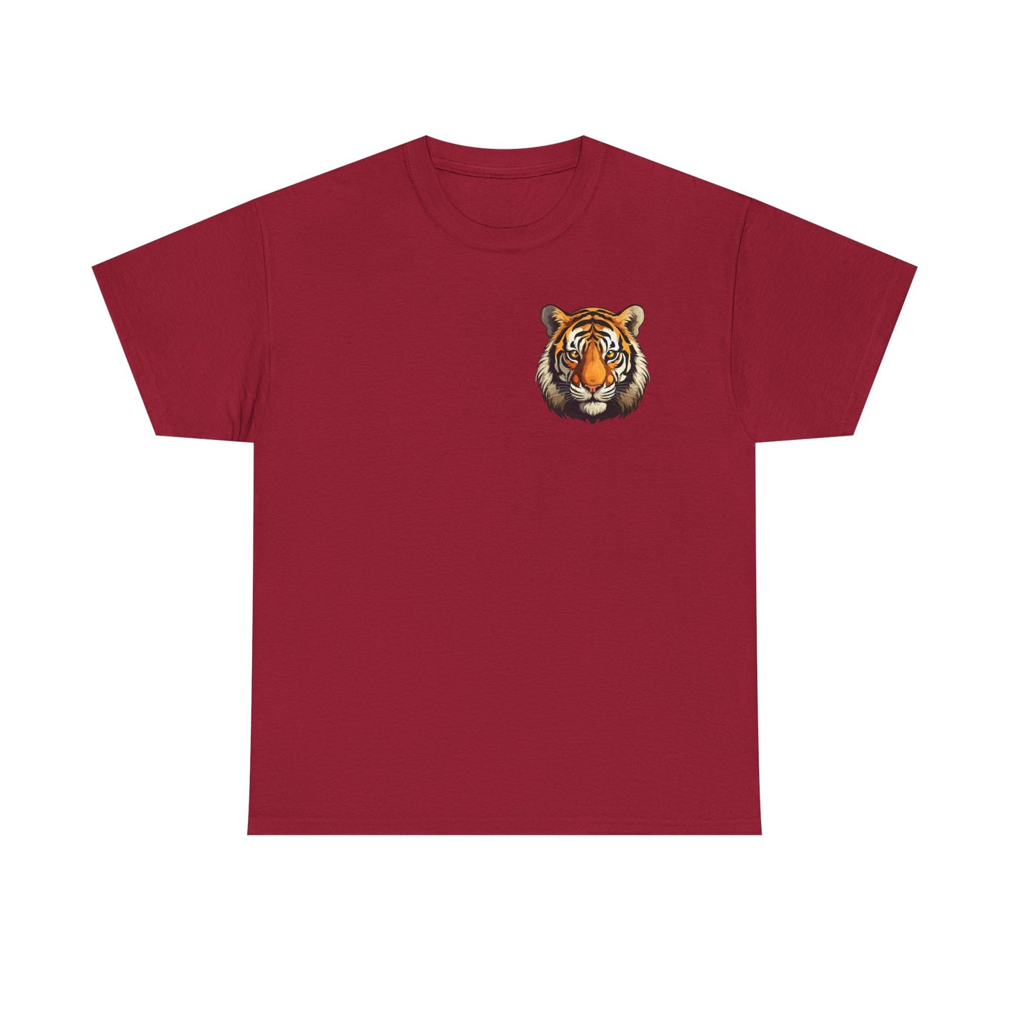 Fierce Tiger Graphic Tee, Unisex Cotton T-Shirt, Animal Lover Shirt, Wildlife Tee, Nature Enthusiast Gift