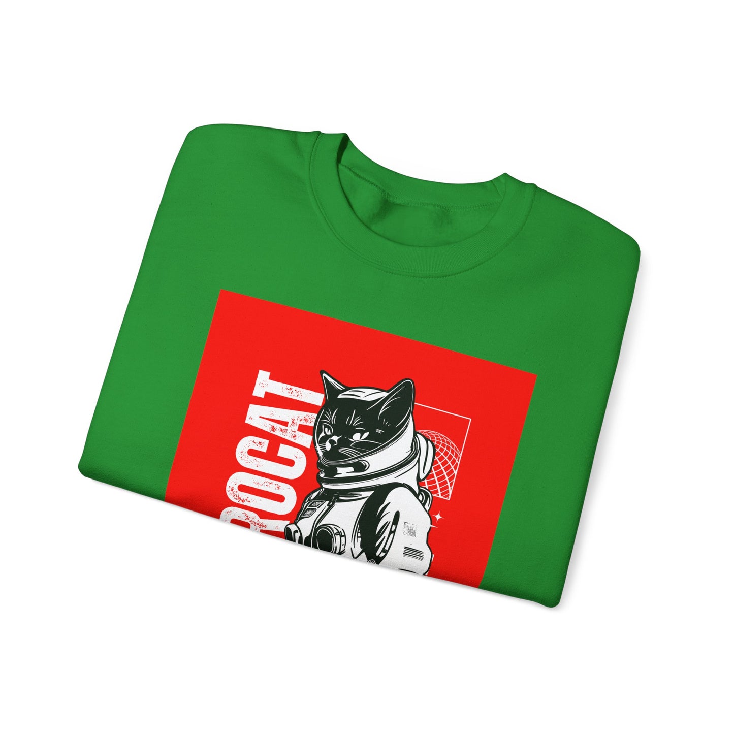 Galaxy Cat Crewneck Sweatshirt, Space Explorer Sweatshirt, Unisex Cat Sweatshirt, Astronaut Sweatshirt, Funny Pet Lover Gift