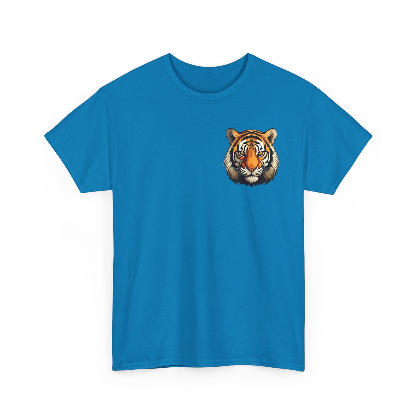 Fierce Tiger Graphic Tee, Unisex Cotton T-Shirt, Animal Lover Shirt, Wildlife Tee, Nature Enthusiast Gift
