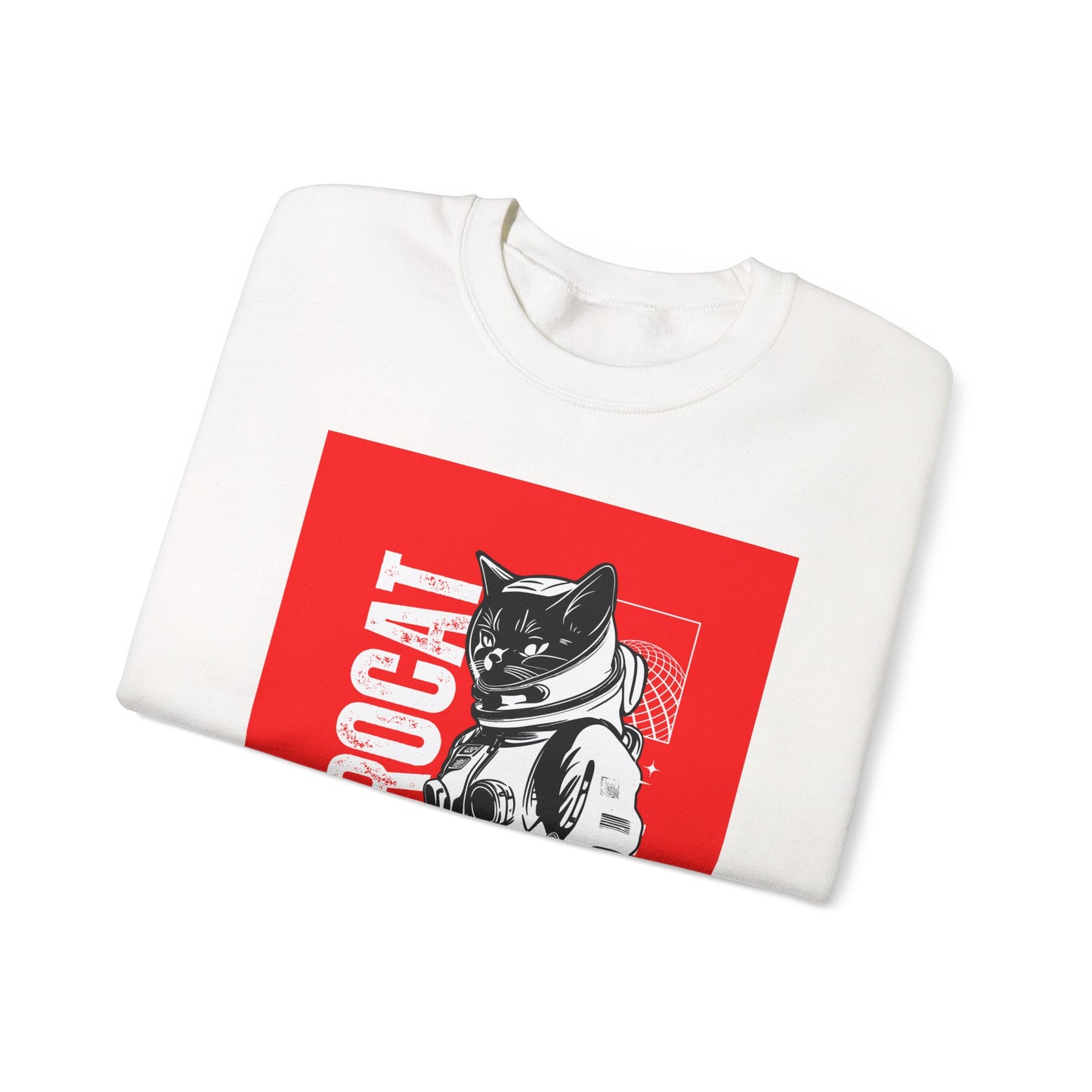 Galaxy Cat Crewneck Sweatshirt, Space Explorer Sweatshirt, Unisex Cat Sweatshirt, Astronaut Sweatshirt, Funny Pet Lover Gift