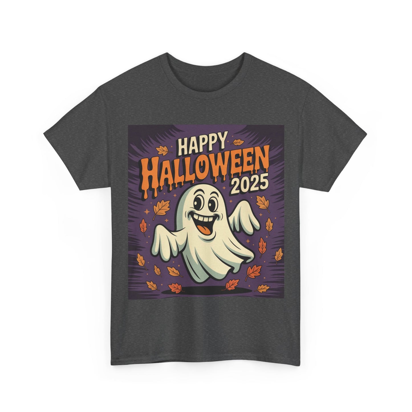 Halloween Ghost Unisex Cotton Tee, Spooky Shirt, Fall Fashion, Party Apparel, Halloween 2025, Pumpkin Costume Top