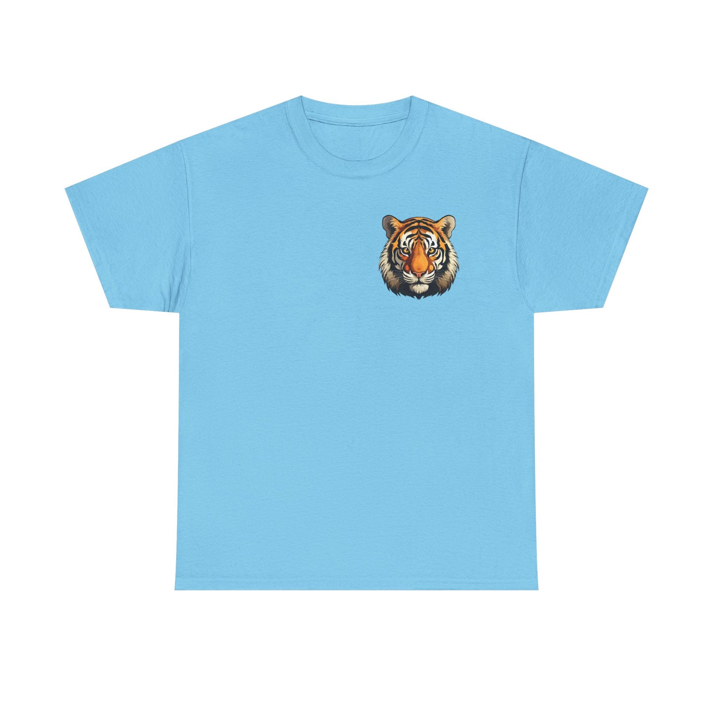 Fierce Tiger Graphic Tee, Unisex Cotton T-Shirt, Animal Lover Shirt, Wildlife Tee, Nature Enthusiast Gift