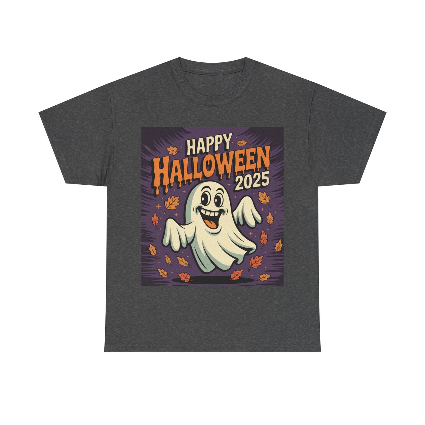 Halloween Ghost Unisex Cotton Tee, Spooky Shirt, Fall Fashion, Party Apparel, Halloween 2025, Pumpkin Costume Top