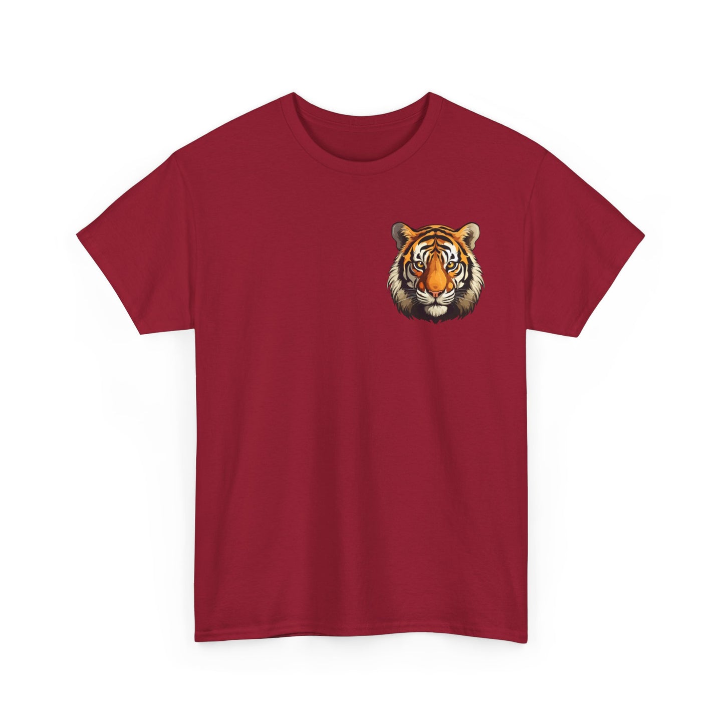 Fierce Tiger Graphic Tee, Unisex Cotton T-Shirt, Animal Lover Shirt, Wildlife Tee, Nature Enthusiast Gift