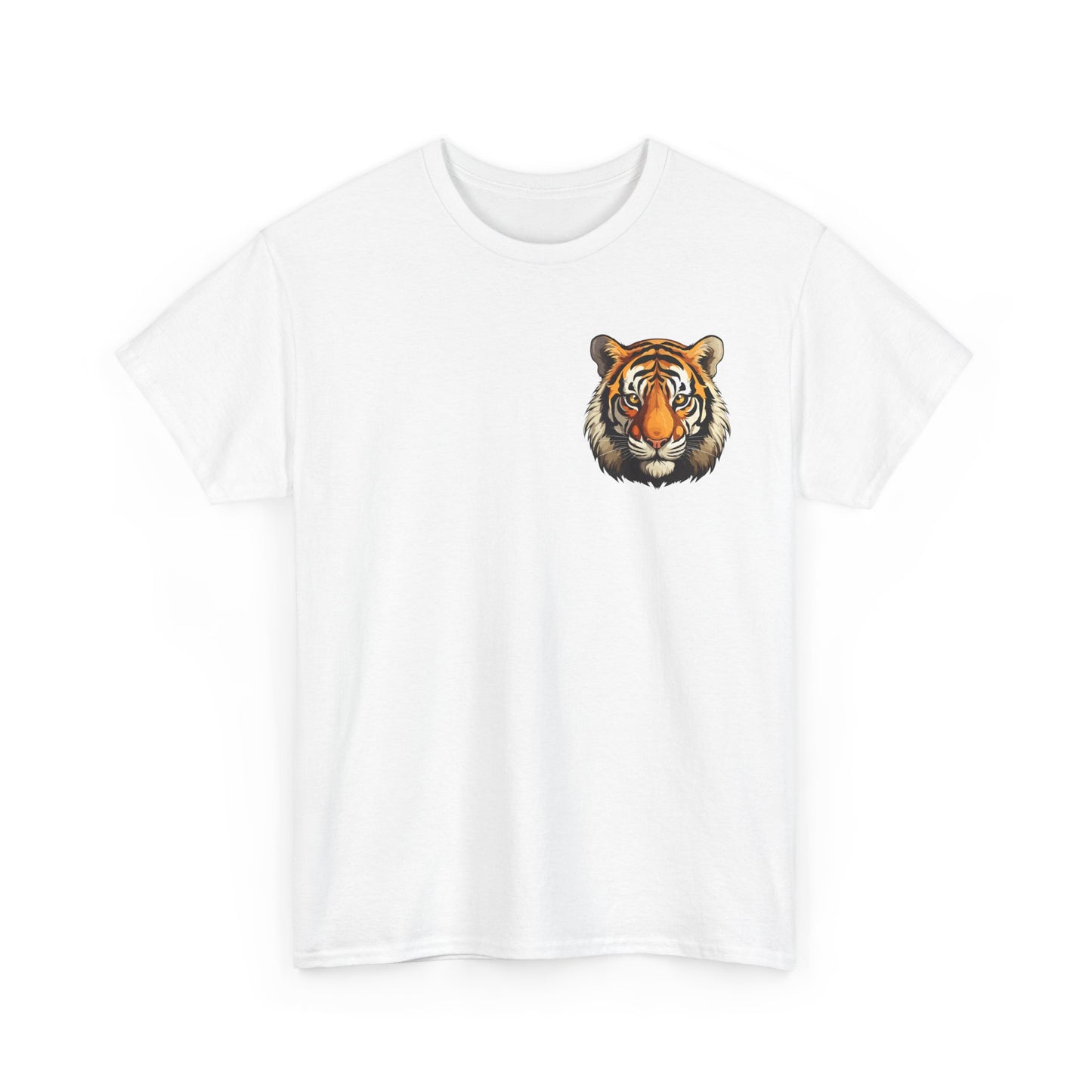 Fierce Tiger Graphic Tee, Unisex Cotton T-Shirt, Animal Lover Shirt, Wildlife Tee, Nature Enthusiast Gift