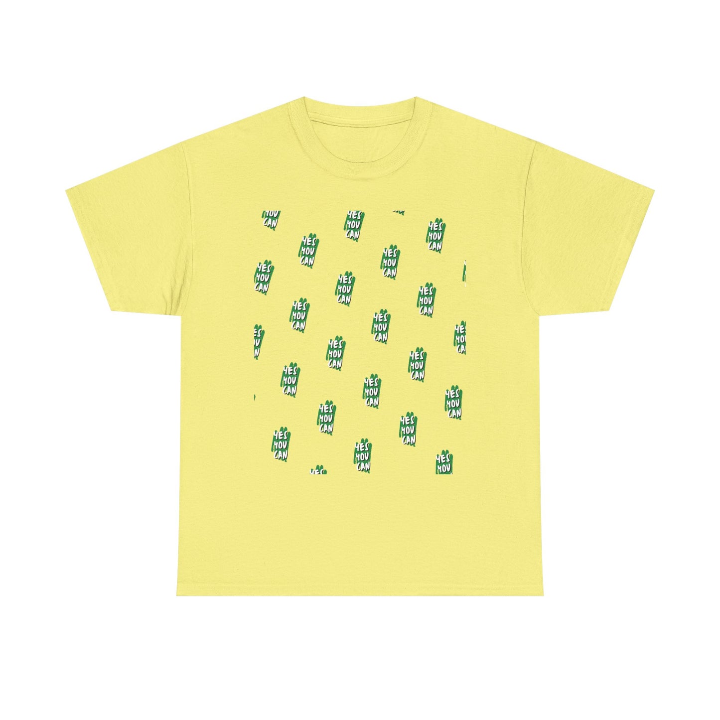 Cactus Pattern Unisex Heavy Cotton Tee - Casual Wear, Gift for Nature Lovers, Summer Fashion, Eco-Friendly Shirt, Relaxed Fit Tee