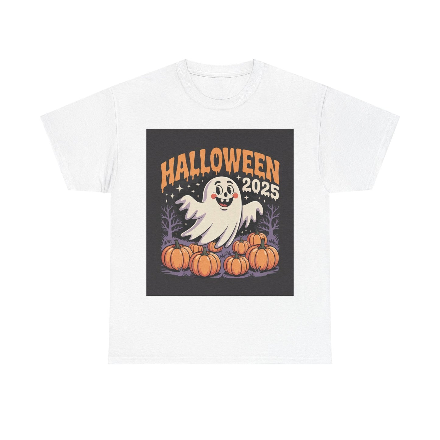 Halloween Ghost Unisex Tee - Celebrate with Style, Perfect for Parties, Fall Festivities, and Carving Pumpkins