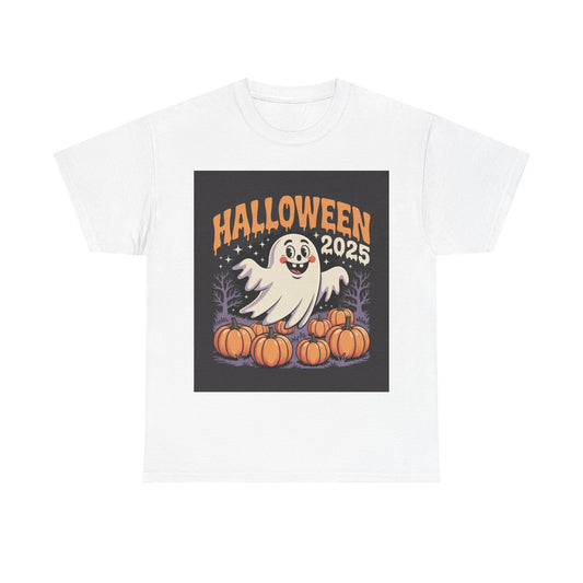 Halloween Ghost Unisex Tee - Celebrate with Style, Perfect for Parties, Fall Festivities, and Carving Pumpkins