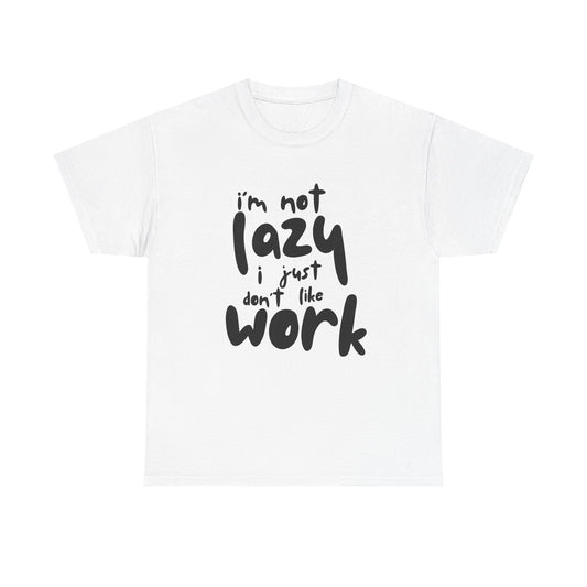 Lazy Humor Unisex Cotton Tee – Perfect for Casual Wear, Gifts, Lazy Days, and Everyday Laughs, Fun Quotes T-shirt, Relaxed Style Tee