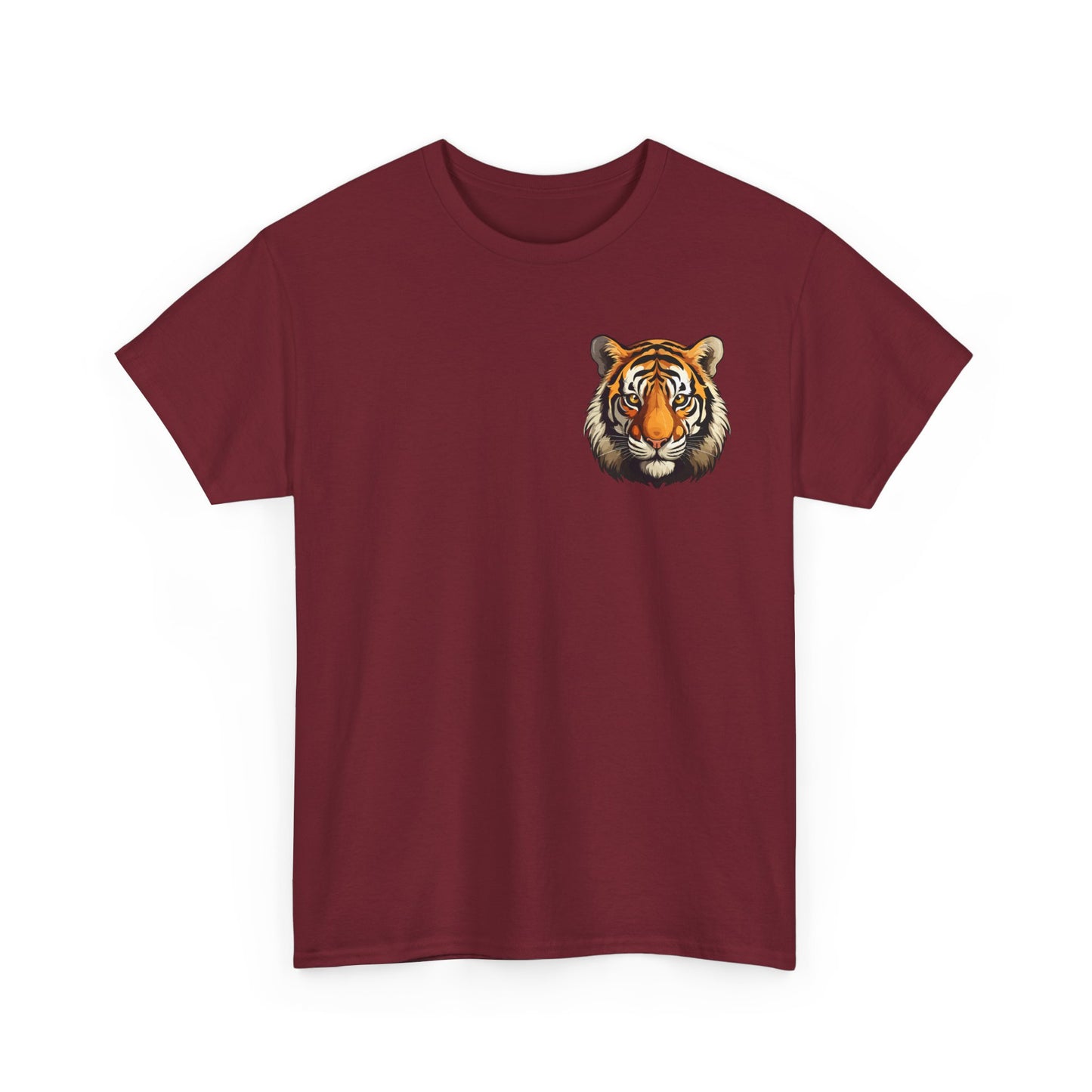 Fierce Tiger Graphic Tee, Unisex Cotton T-Shirt, Animal Lover Shirt, Wildlife Tee, Nature Enthusiast Gift