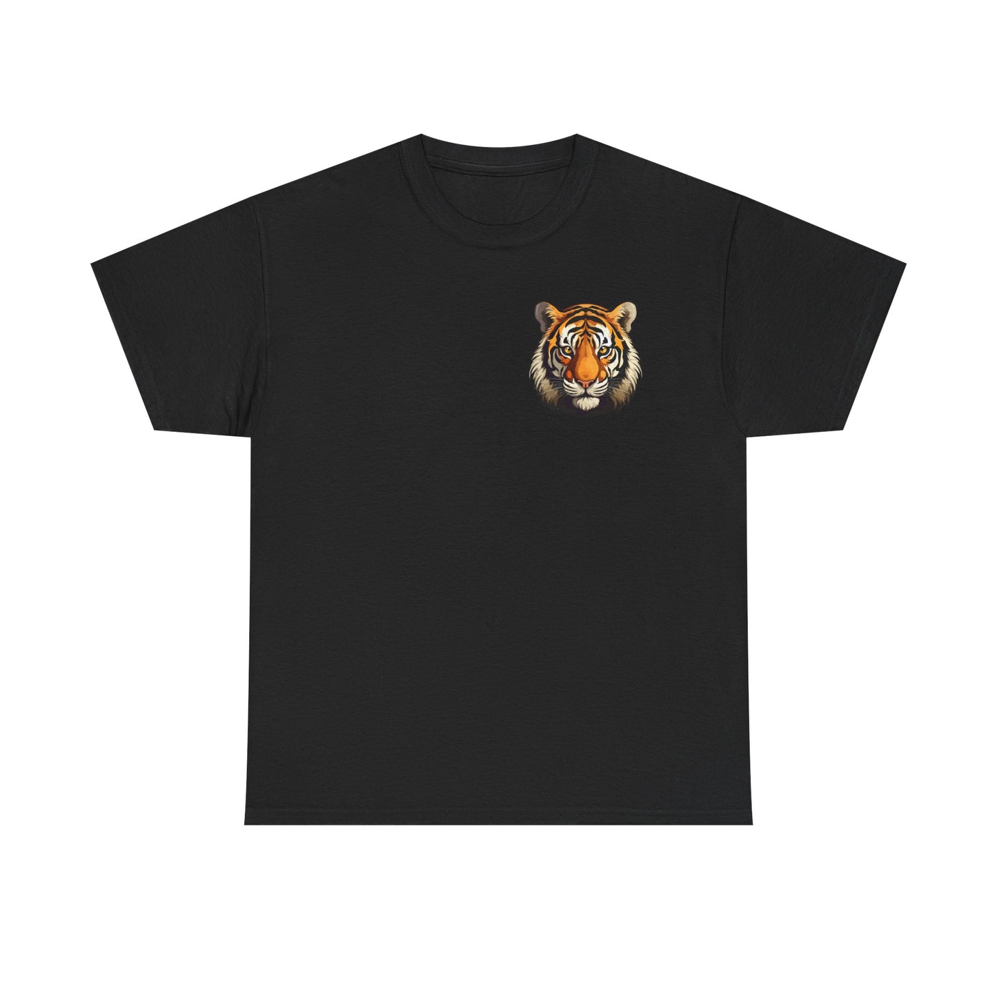 Fierce Tiger Graphic Tee, Unisex Cotton T-Shirt, Animal Lover Shirt, Wildlife Tee, Nature Enthusiast Gift