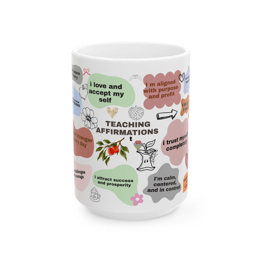 Motivational Affirmation Ceramic Mug, Inspirational Coffee Cup for Teachers, Daily Encouragement Gift, Self-Care and Positivity Mug, [...]