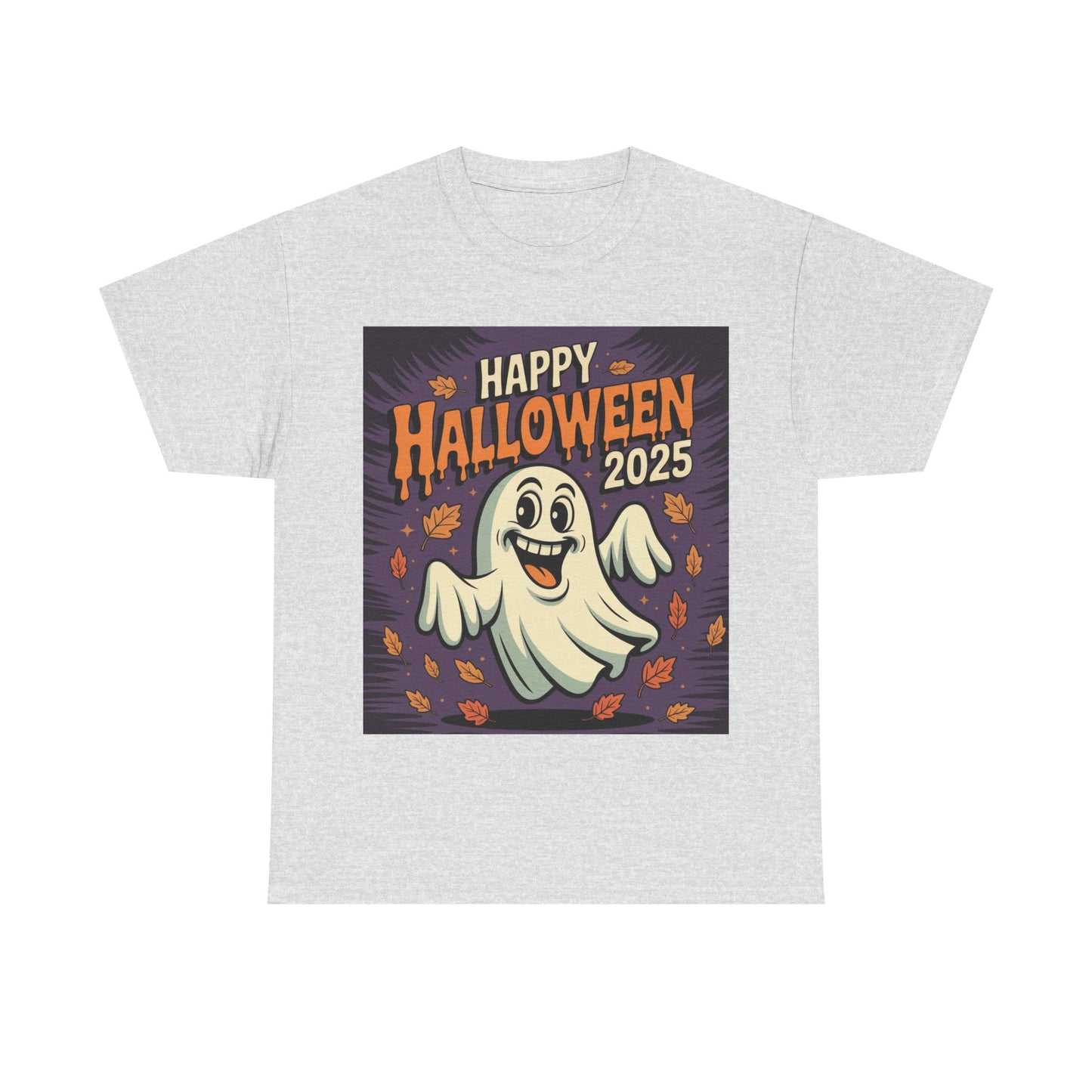 Halloween Ghost Unisex Cotton Tee, Spooky Shirt, Fall Fashion, Party Apparel, Halloween 2025, Pumpkin Costume Top