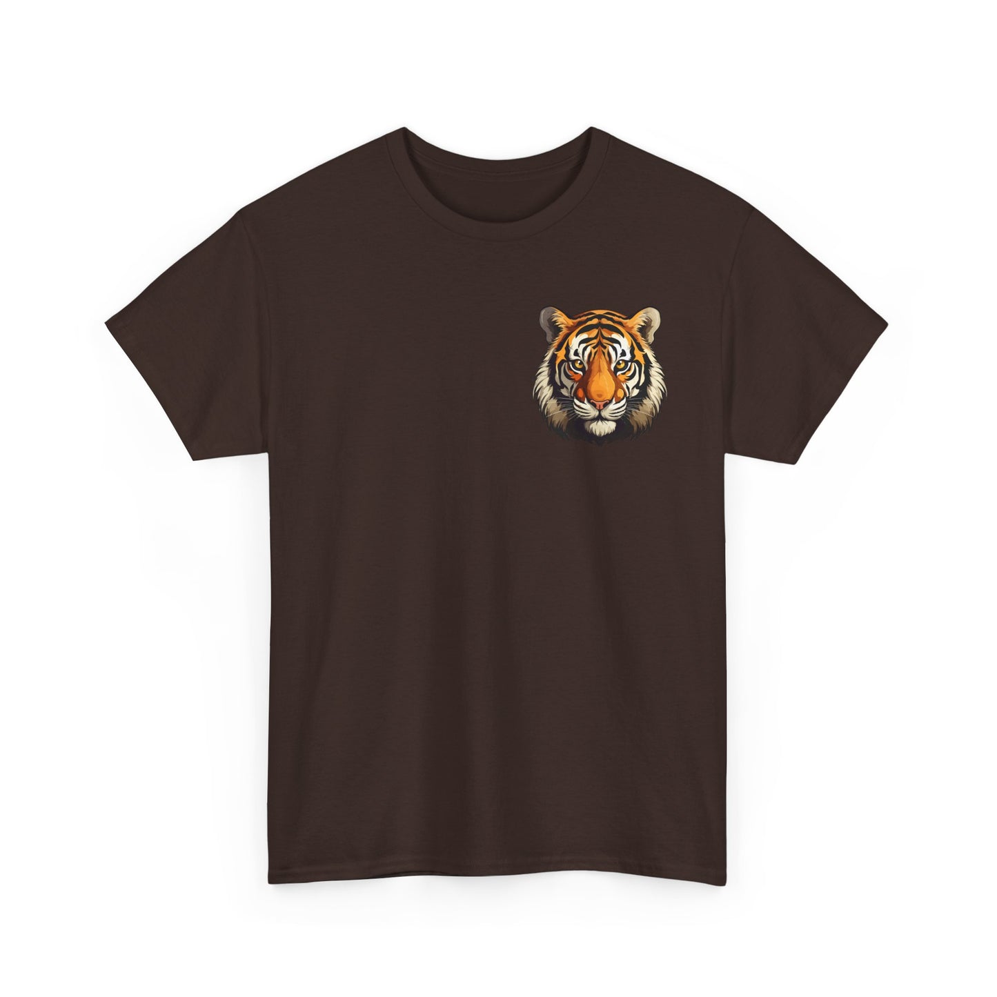 Fierce Tiger Graphic Tee, Unisex Cotton T-Shirt, Animal Lover Shirt, Wildlife Tee, Nature Enthusiast Gift
