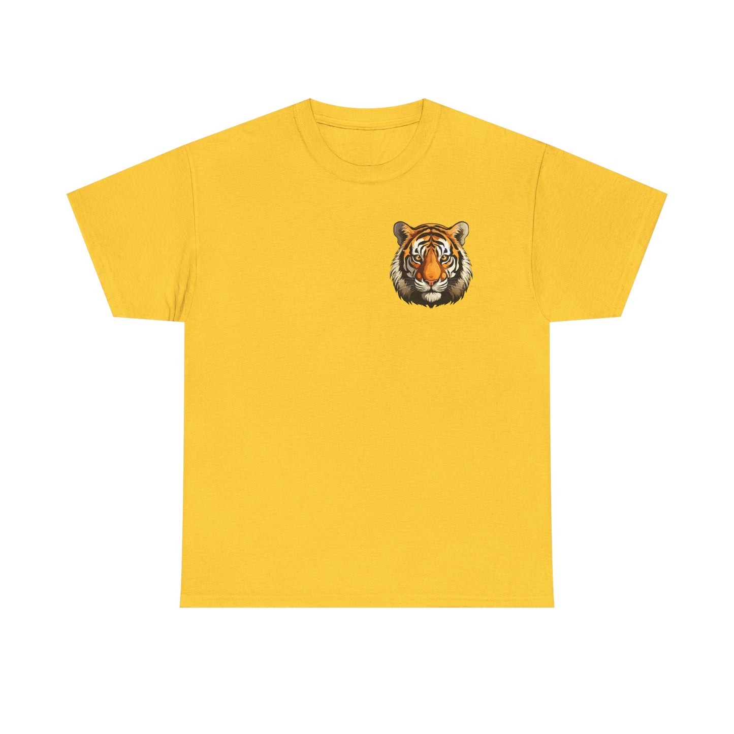 Fierce Tiger Graphic Tee, Unisex Cotton T-Shirt, Animal Lover Shirt, Wildlife Tee, Nature Enthusiast Gift
