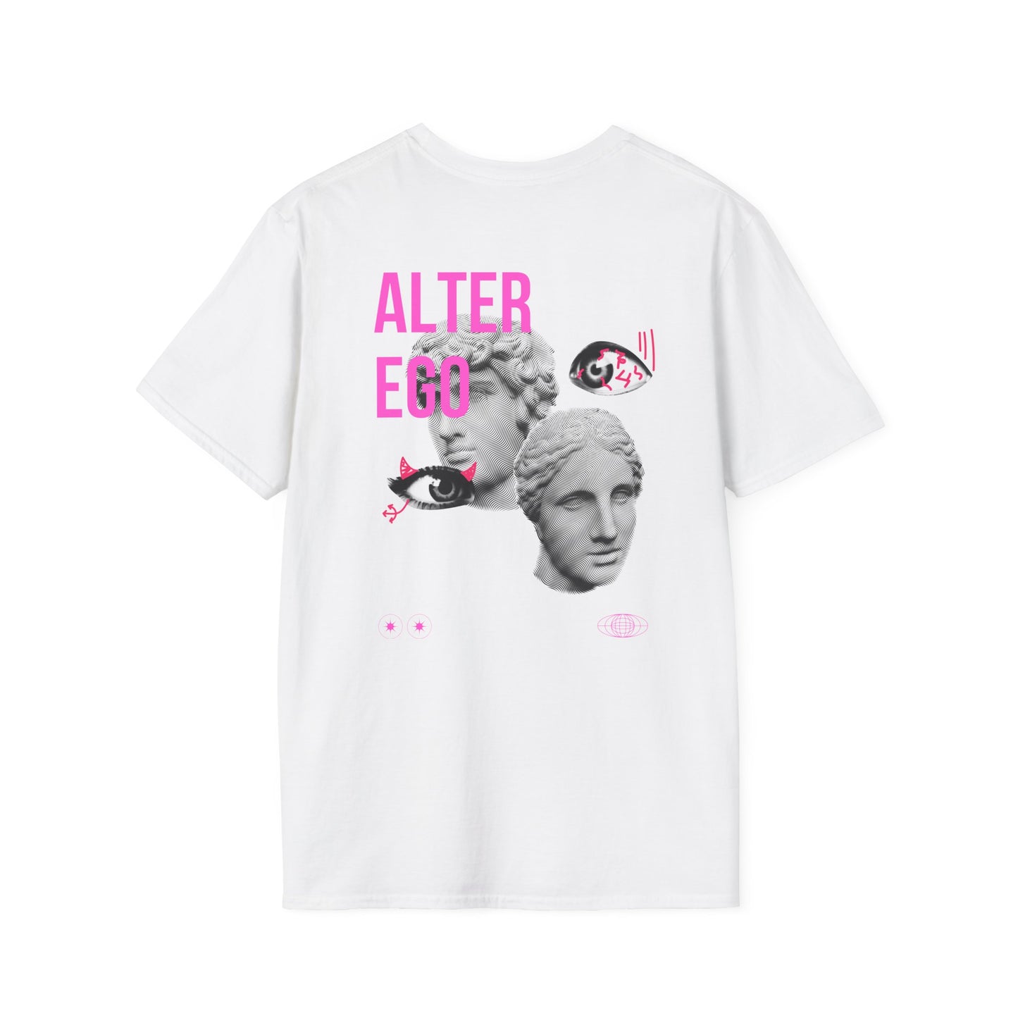 Alter Ego Unisex Softstyle T-Shirt, Trendy Graphic Tee, Unique Art Shirt, Casual Wear, Gifts for Artists, Summer Fashion