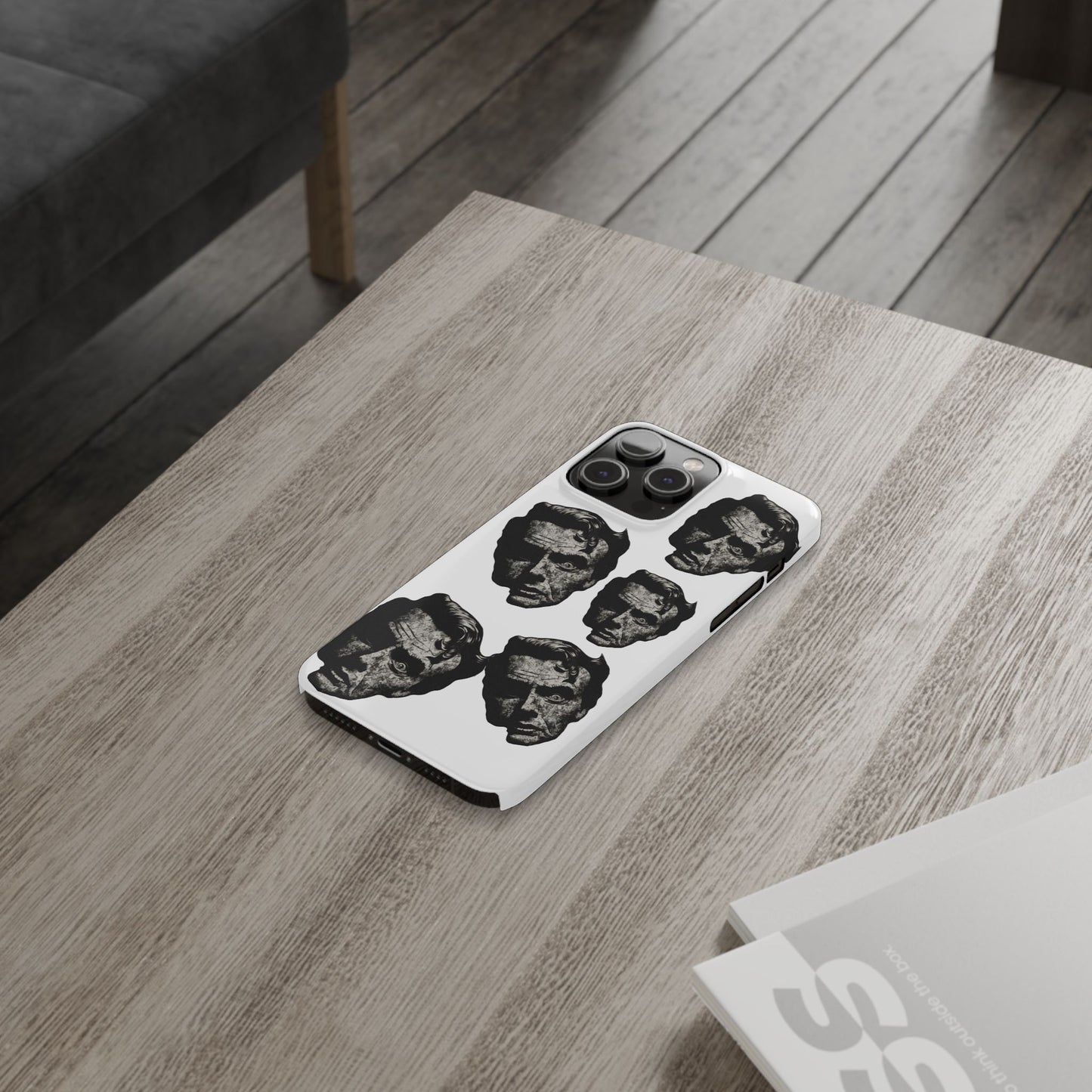 Artistic Slim Phone Cases with Unique Face Design, Trendy Accessories, Gift for Art Lovers, Stylish Phone Covers, Modern Tech [...]