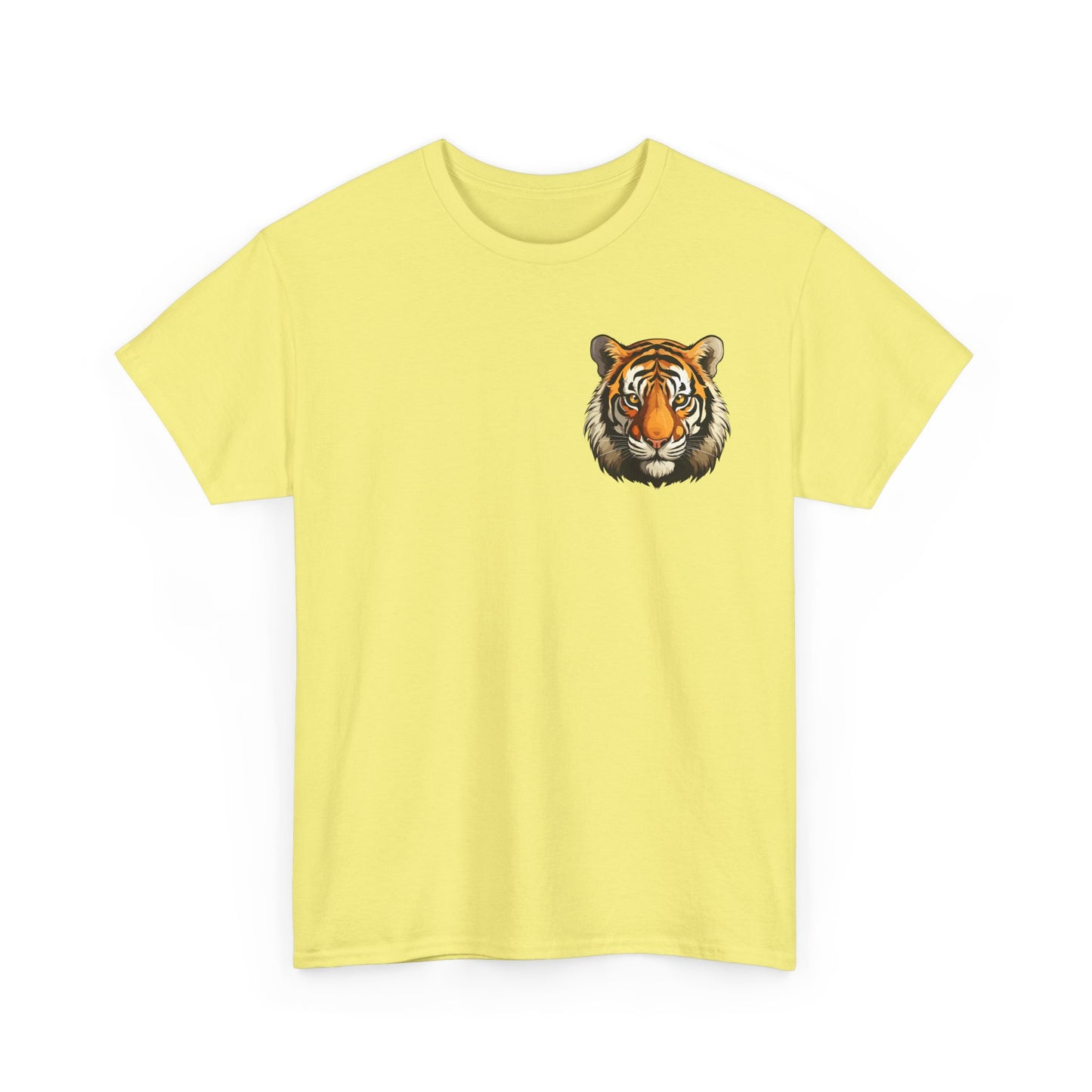 Fierce Tiger Graphic Tee, Unisex Cotton T-Shirt, Animal Lover Shirt, Wildlife Tee, Nature Enthusiast Gift