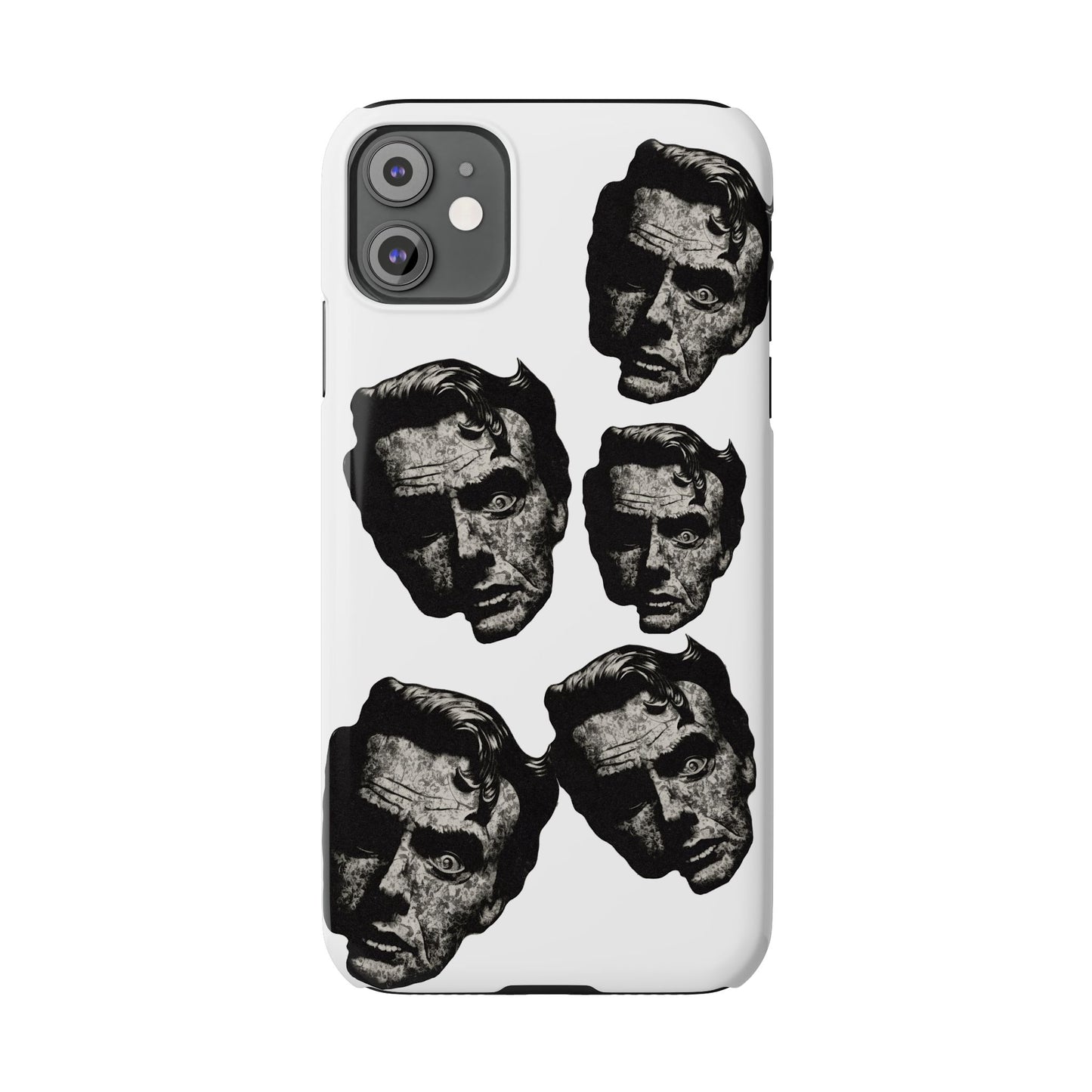 Artistic Slim Phone Cases with Unique Face Design, Trendy Accessories, Gift for Art Lovers, Stylish Phone Covers, Modern Tech [...]