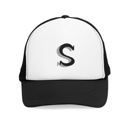 Stylish Mesh Cap with Custom Letter S, Trendy Adjustable Trucker Hat, Perfect Gift for Summer Adventures, Outdoor Activities, Casual Wear