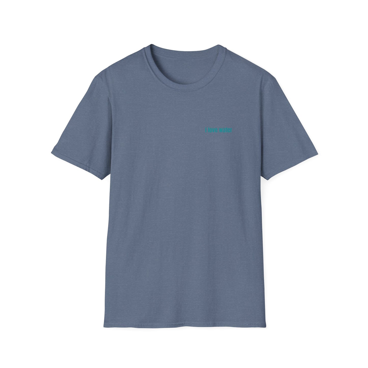 Water Wave Unisex Softstyle T-Shirt | Eco-Friendly, Casual Wear, Gift for Water Lovers, Summer Style, Nature Tees
