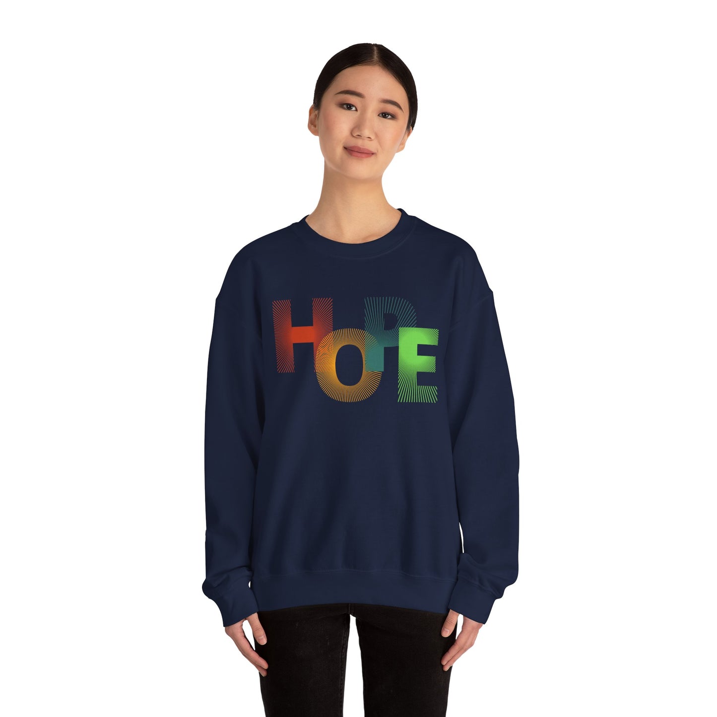 Unisex Hope Sweatshirt, Cozy Crewneck, Gift for Her/Him, Inspirational Apparel, Perfect for Spring