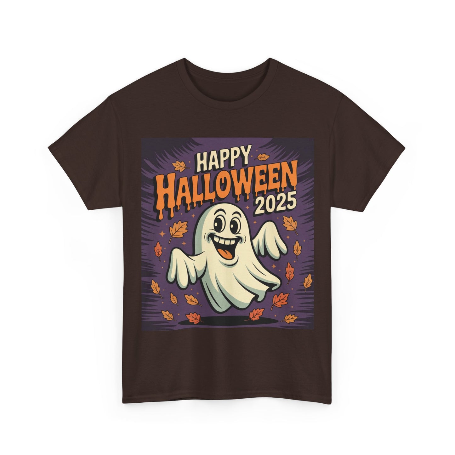 Halloween Ghost Unisex Cotton Tee, Spooky Shirt, Fall Fashion, Party Apparel, Halloween 2025, Pumpkin Costume Top