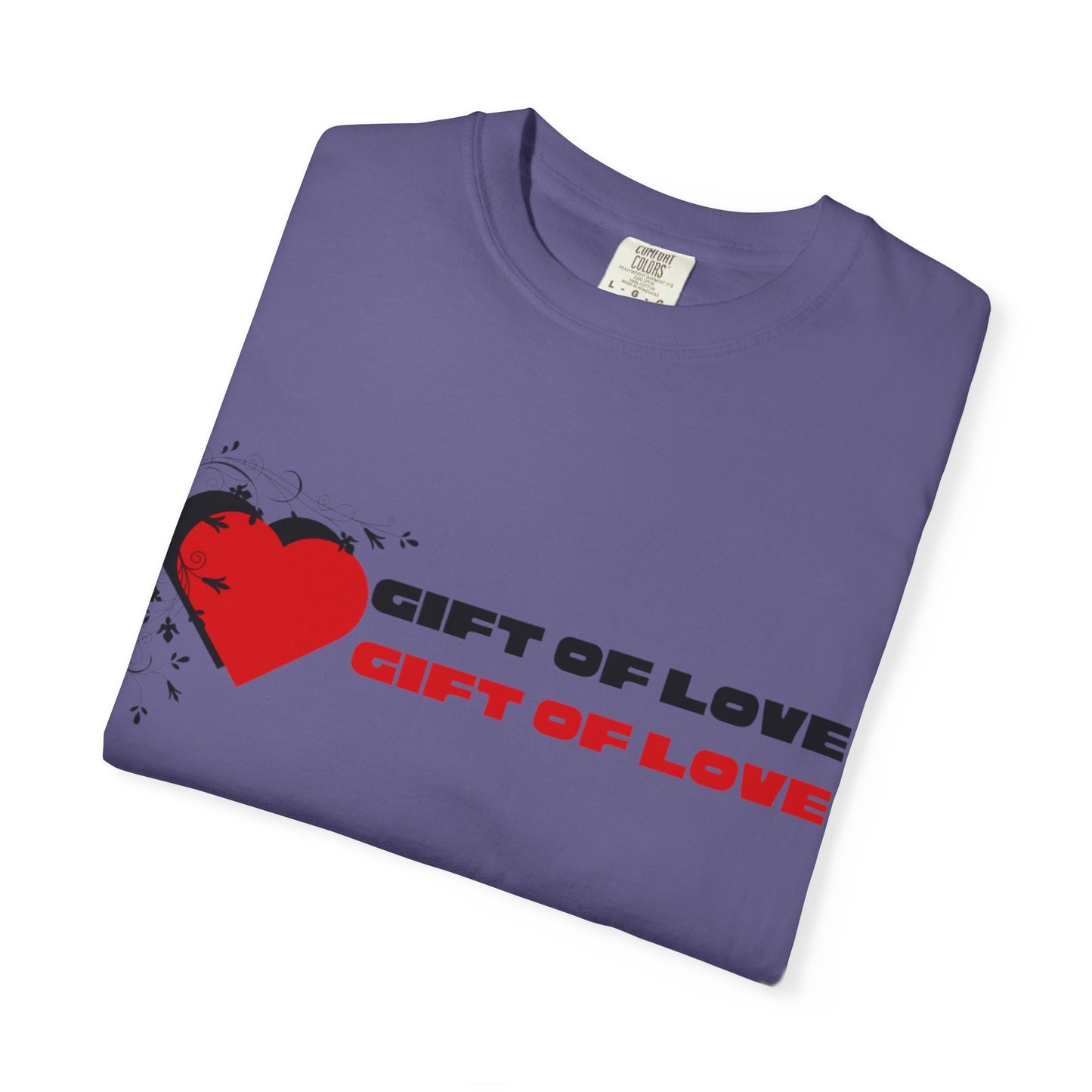 Unisex Gift of Love T-Shirt, Casual Love Tee, Heart Graphic Shirt, Valentine's Day Gift, Anniversary Apparel, Heart Print Top