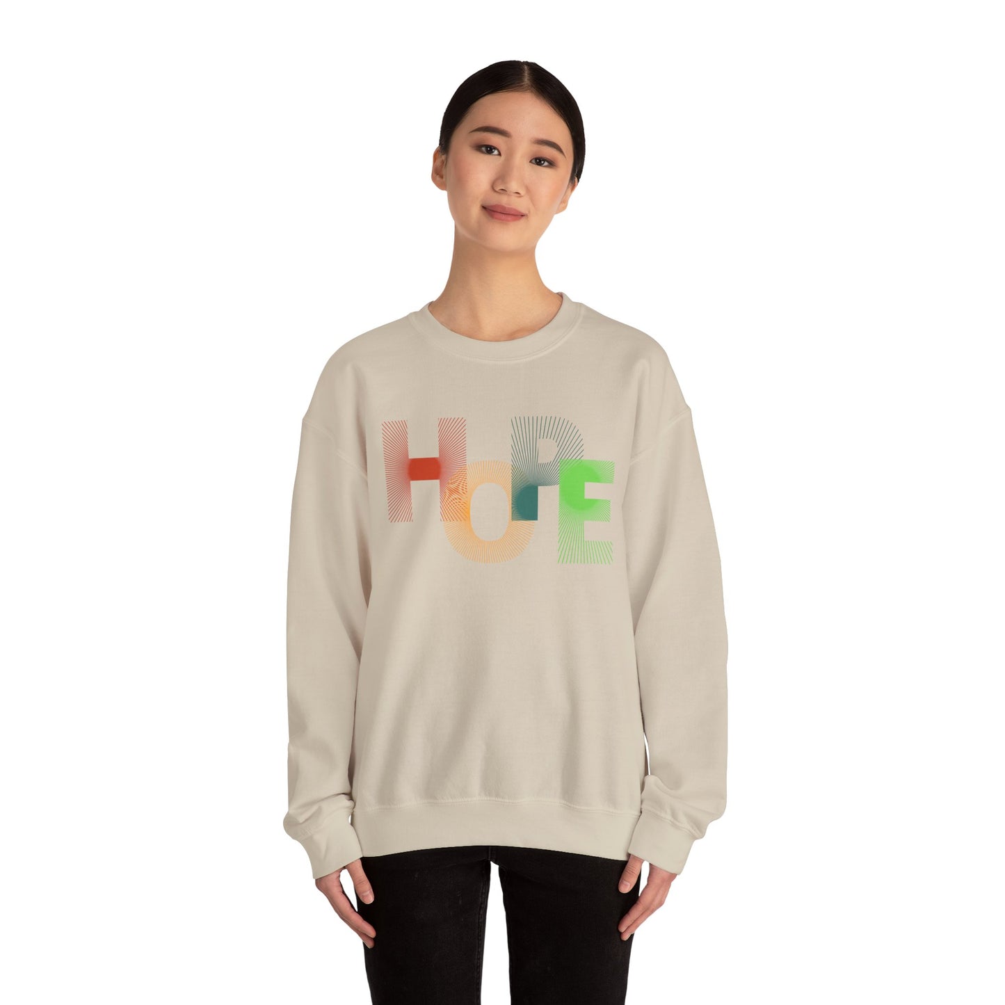 Unisex Hope Sweatshirt, Cozy Crewneck, Gift for Her/Him, Inspirational Apparel, Perfect for Spring