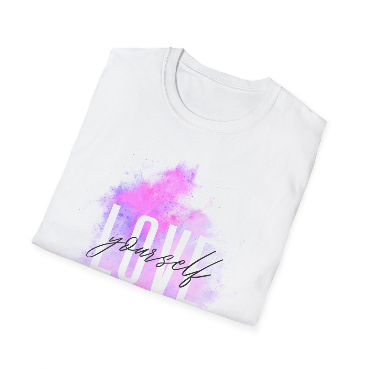 Love Yourself Unisex Softstyle T-Shirt | Inspirational Shirt, Self-Love Tee, Casual Wear, Gift for Friends, Motivational Top