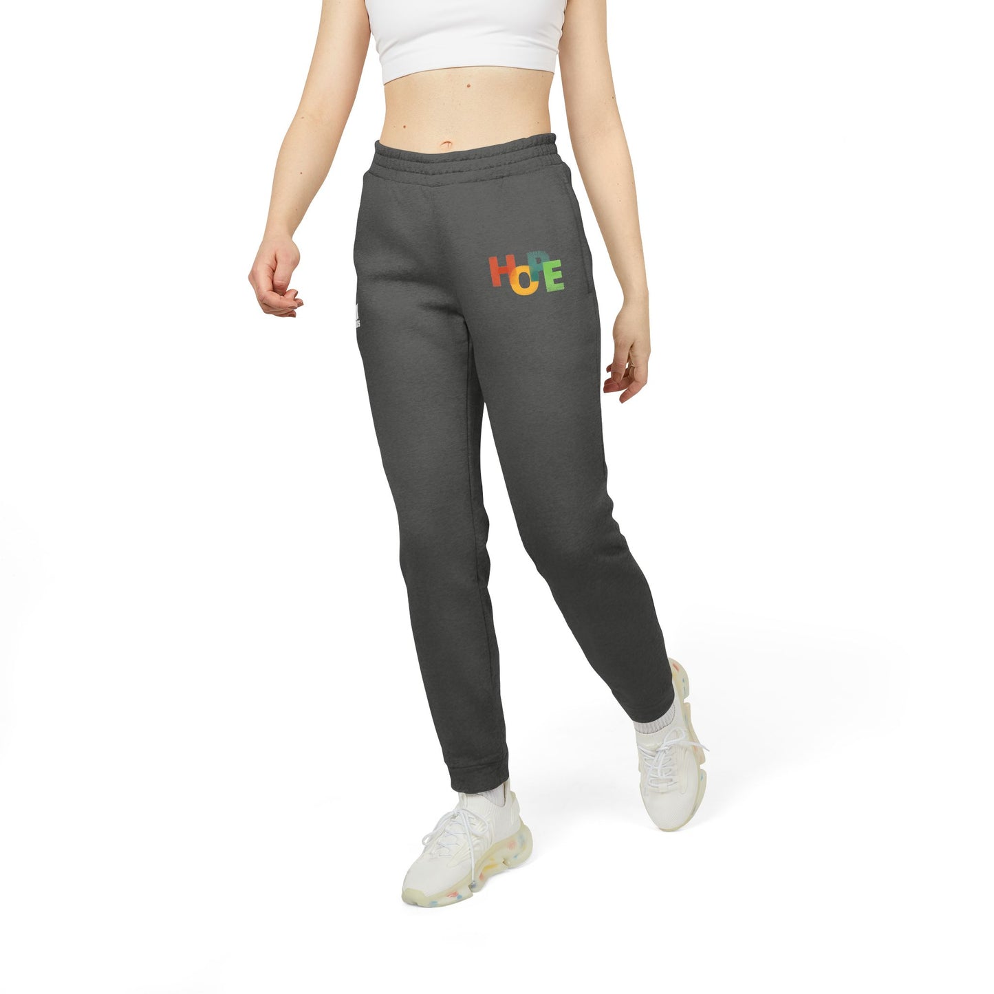 Cozy Unisex Joggers with Colorful 'HOPE' Design | Casual Wear, Athleisure, Gift for Him/Her, Comfortable Lounge Pants, Holiday Apparel