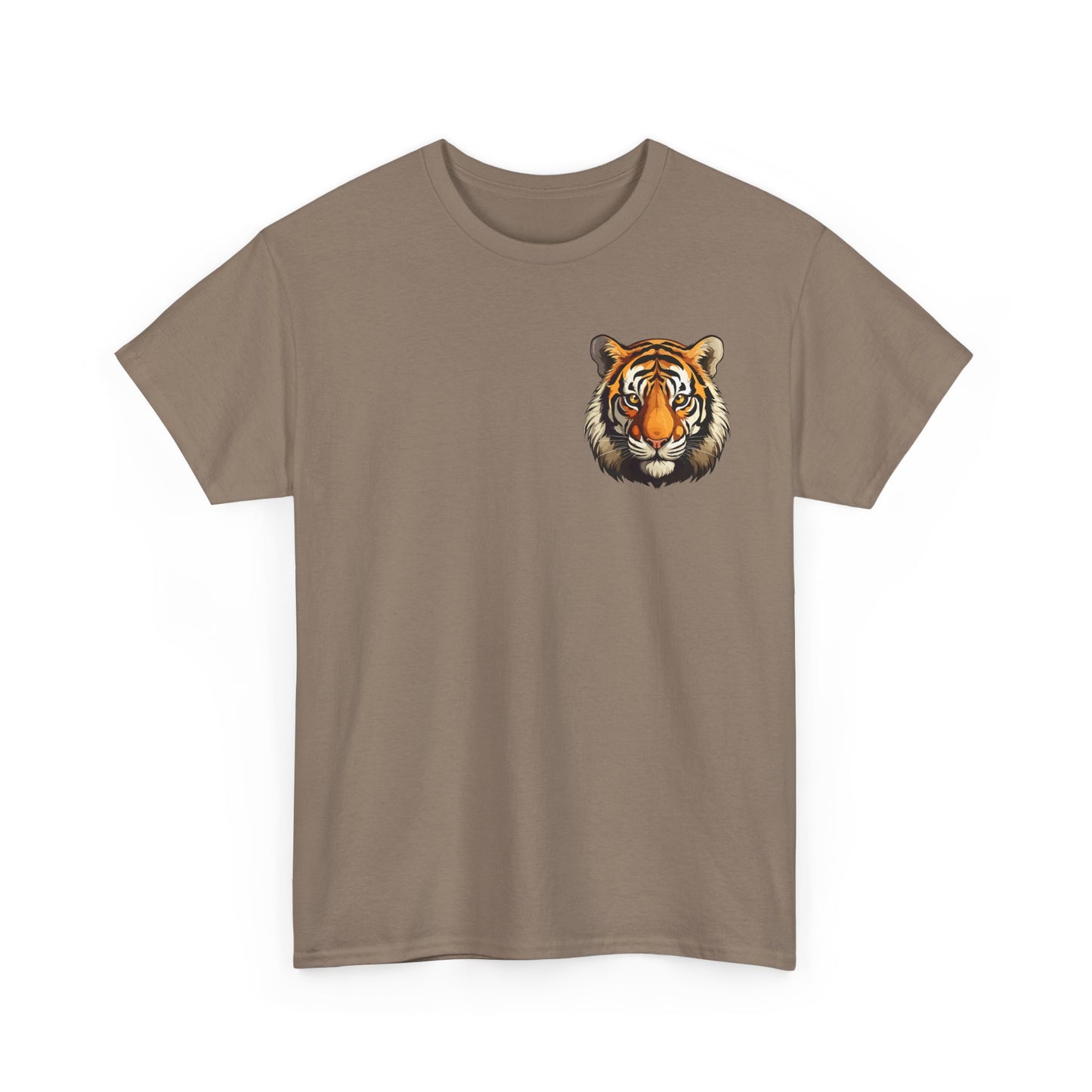 Fierce Tiger Graphic Tee, Unisex Cotton T-Shirt, Animal Lover Shirt, Wildlife Tee, Nature Enthusiast Gift