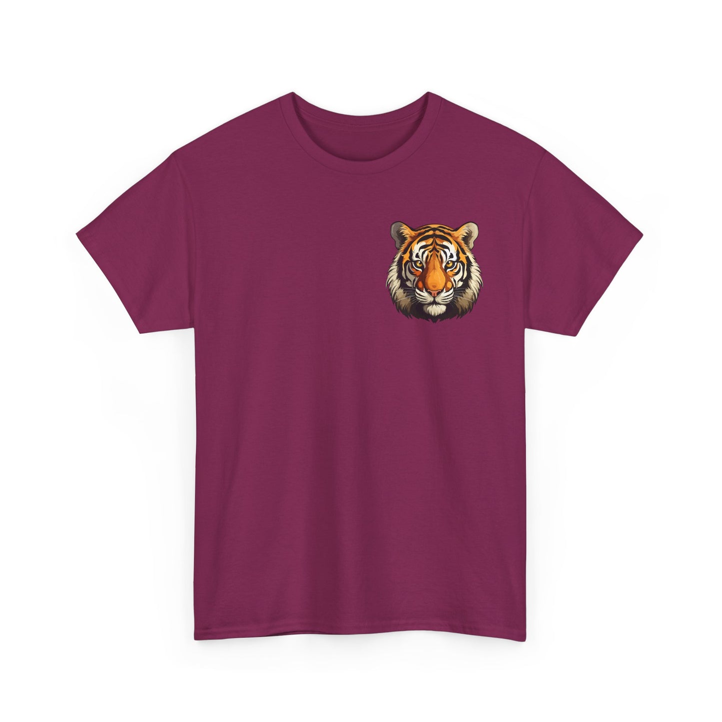 Fierce Tiger Graphic Tee, Unisex Cotton T-Shirt, Animal Lover Shirt, Wildlife Tee, Nature Enthusiast Gift