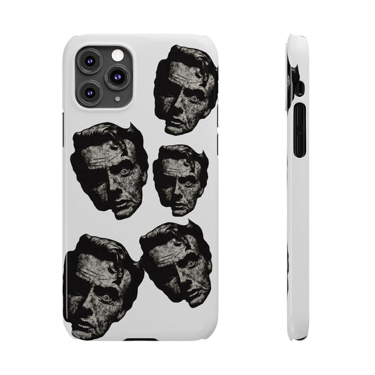 Artistic Slim Phone Cases with Unique Face Design, Trendy Accessories, Gift for Art Lovers, Stylish Phone Covers, Modern Tech [...]