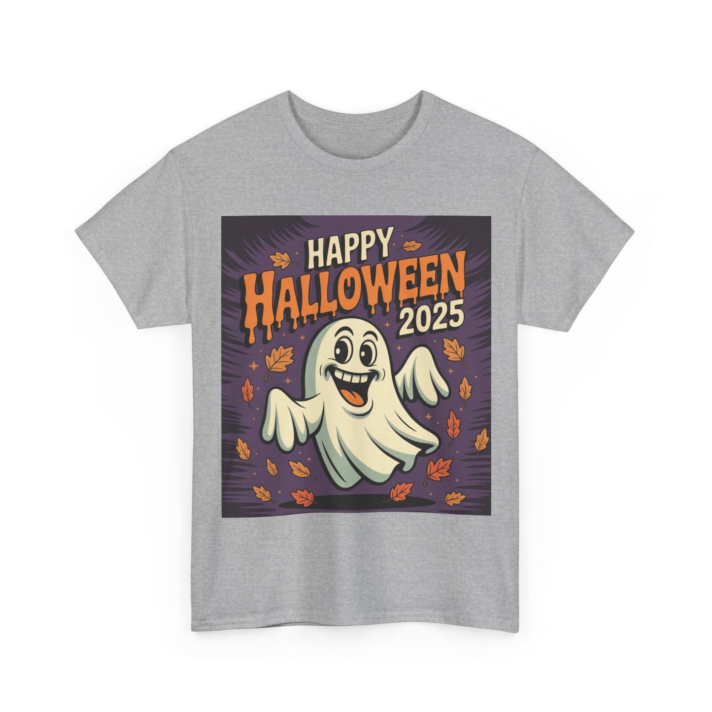 Halloween Ghost Unisex Cotton Tee, Spooky Shirt, Fall Fashion, Party Apparel, Halloween 2025, Pumpkin Costume Top