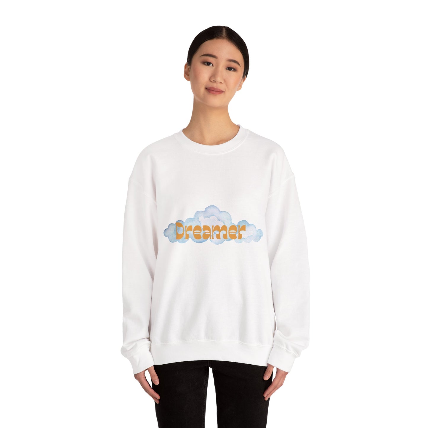 Dreamer Crewneck Sweatshirt | Cozy Relaxation | Gift for Dreamers | Fall/Winter Style | Inspirational Fashion