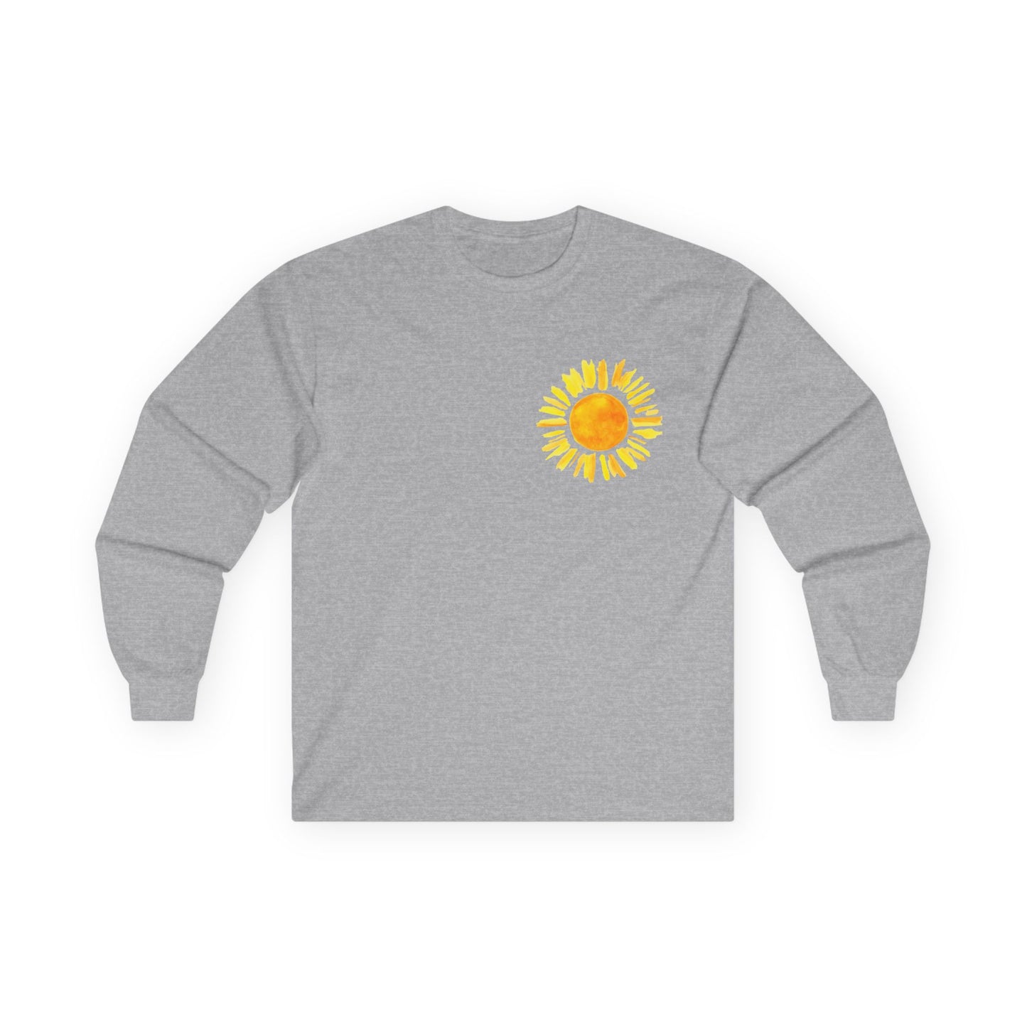 Sunrise Flamingo Long Sleeve Tee, Vacation Shirt, Casual Outfit, Summer Apparel, Gift for Beach Lovers, Graphic Tee, Relaxed Fit