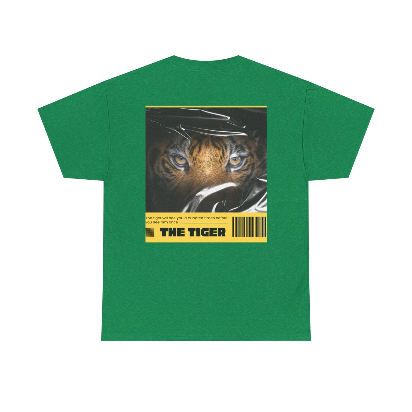 Fierce Tiger Graphic Tee, Unisex Cotton T-Shirt, Animal Lover Shirt, Wildlife Tee, Nature Enthusiast Gift