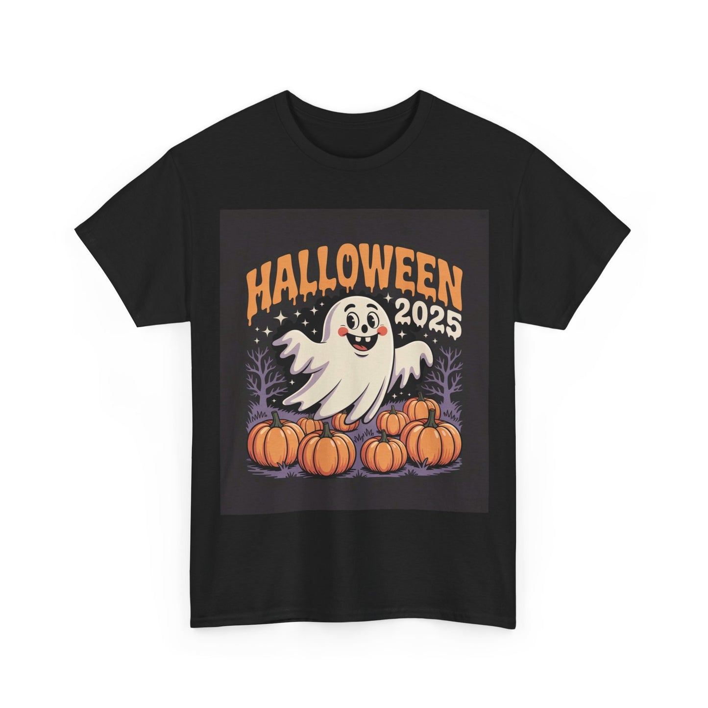 Halloween Ghost Unisex Tee - Celebrate with Style, Perfect for Parties, Fall Festivities, and Carving Pumpkins